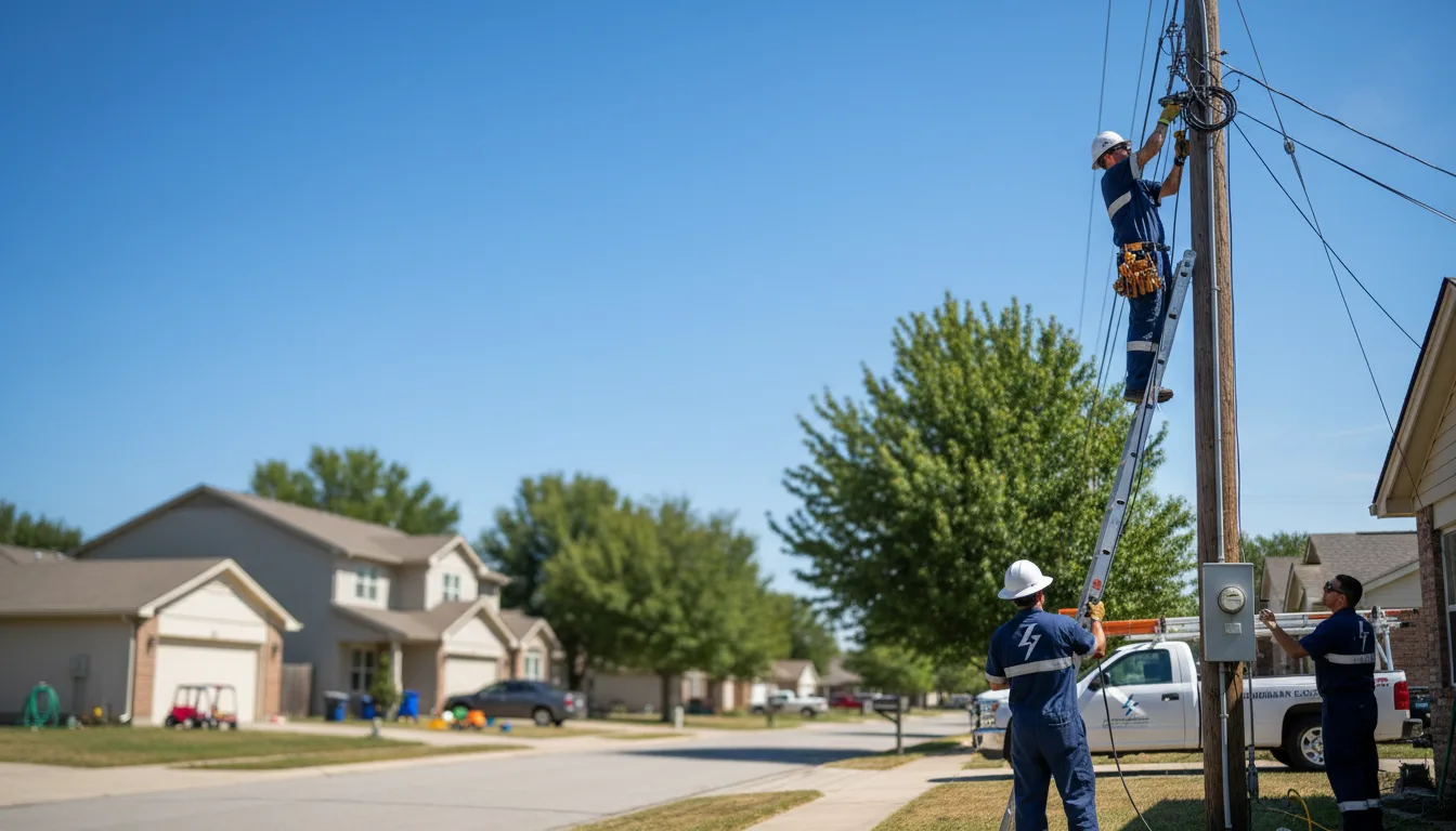Residential electrician providing installation services in Rising City, NE